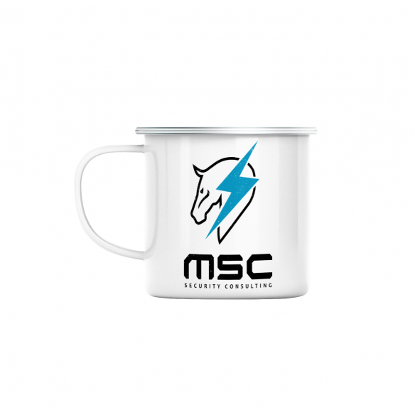 Mug GEEK en Métal Emaillé MSC Security Consulting Geek Jeux Video Serie Film
