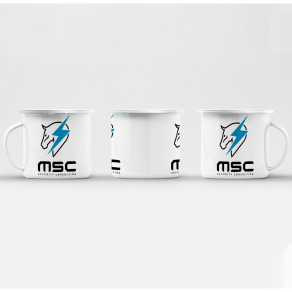 Mug GEEK en Métal Emaillé MSC Security Consulting Geek Jeux Video Serie Film