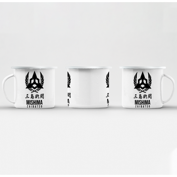 Mug GEEK en Métal Emaillé Mishima Zaibatsu Geek Jeux Video Combat