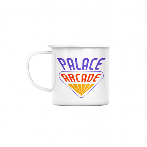 Mug GEEK en Métal Emaillé Palace Arcade Geek Jeux Video Serie Film 80's