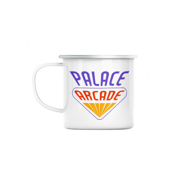 Mug GEEK en Métal Emaillé Palace Arcade Geek Jeux Video Serie Film 80's
