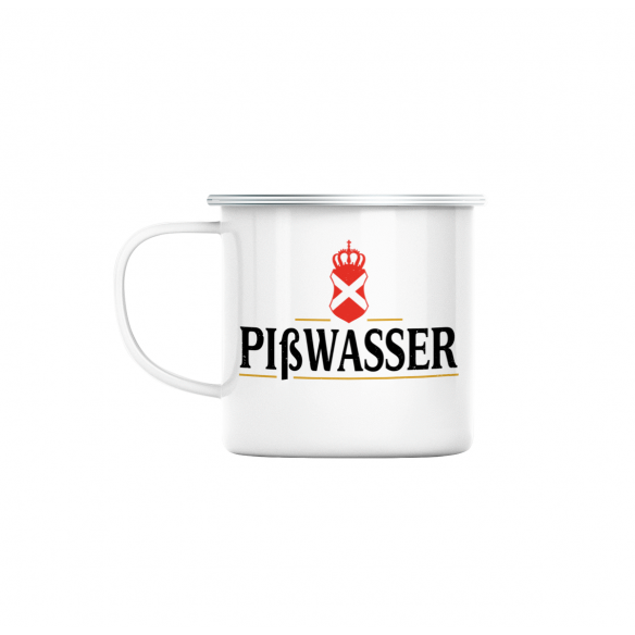 Mug GEEK en Métal Emaillé Pisswasser Geek Jeux Video Bière