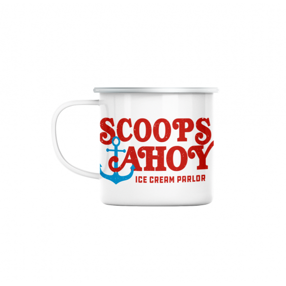 Mug GEEK en Métal Emaillé Scoops Ahoy Geek Jeux Video Serie Film 80's
