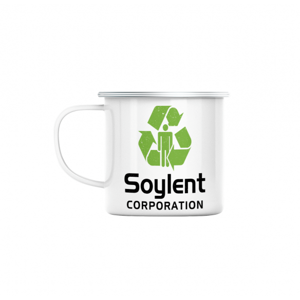 Mug GEEK en Métal Emaillé Soylent Corporation Geek Science Fiction Film