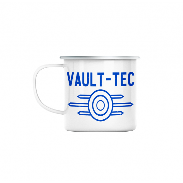 Mug GEEK en Métal Emaillé Vault-Tec Geek Jeux Video Dystopie Science Fiction