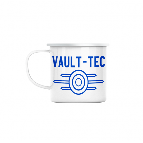 Mug GEEK en Métal Emaillé Vault-Tec Geek Jeux Video Dystopie Science Fiction