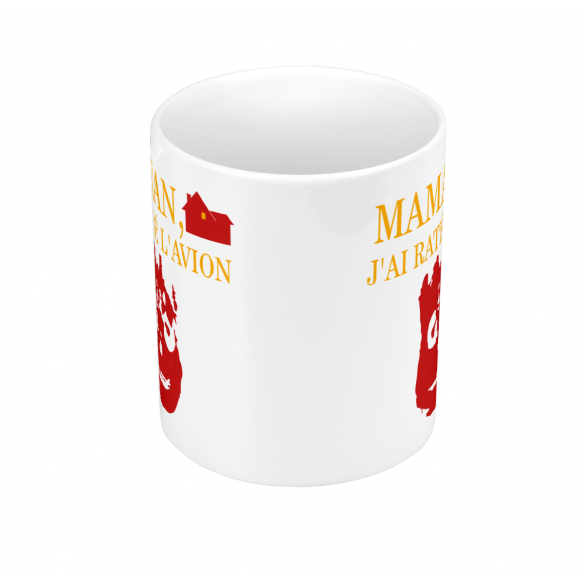 Mug GEEK Céramique Maman J'ai raté l'avion - Castaway Film Parodie