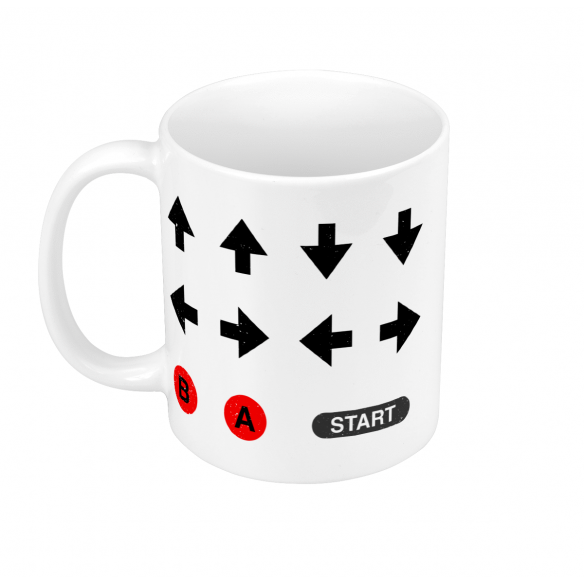 Mug GEEK Céramique Code Triche Jeux Vidéo Retro Gaming Vintage