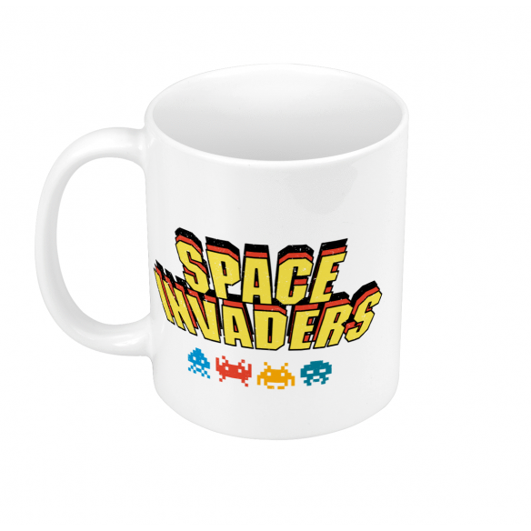Mug GEEK Céramique Space Invaders Jeux Vidéo Retro Gaming Vintage