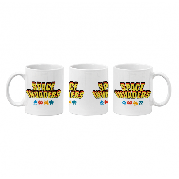 Mug GEEK Céramique Space Invaders Jeux Vidéo Retro Gaming Vintage