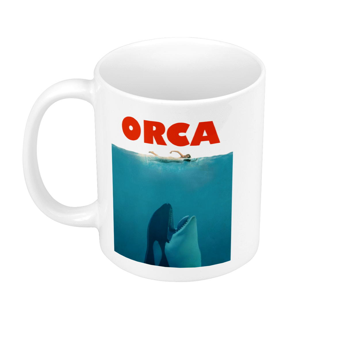 Mug GEEK Céramique Orca - Requin Parodie Film Series Requin Orque