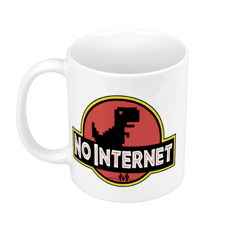 Mug GEEK Céramique  Not Internet Dinosaure Jurassic Parodie Film Marque