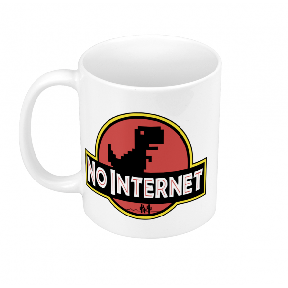 Mug GEEK Céramique  Not Internet Dinosaure Jurassic Parodie Film Marque