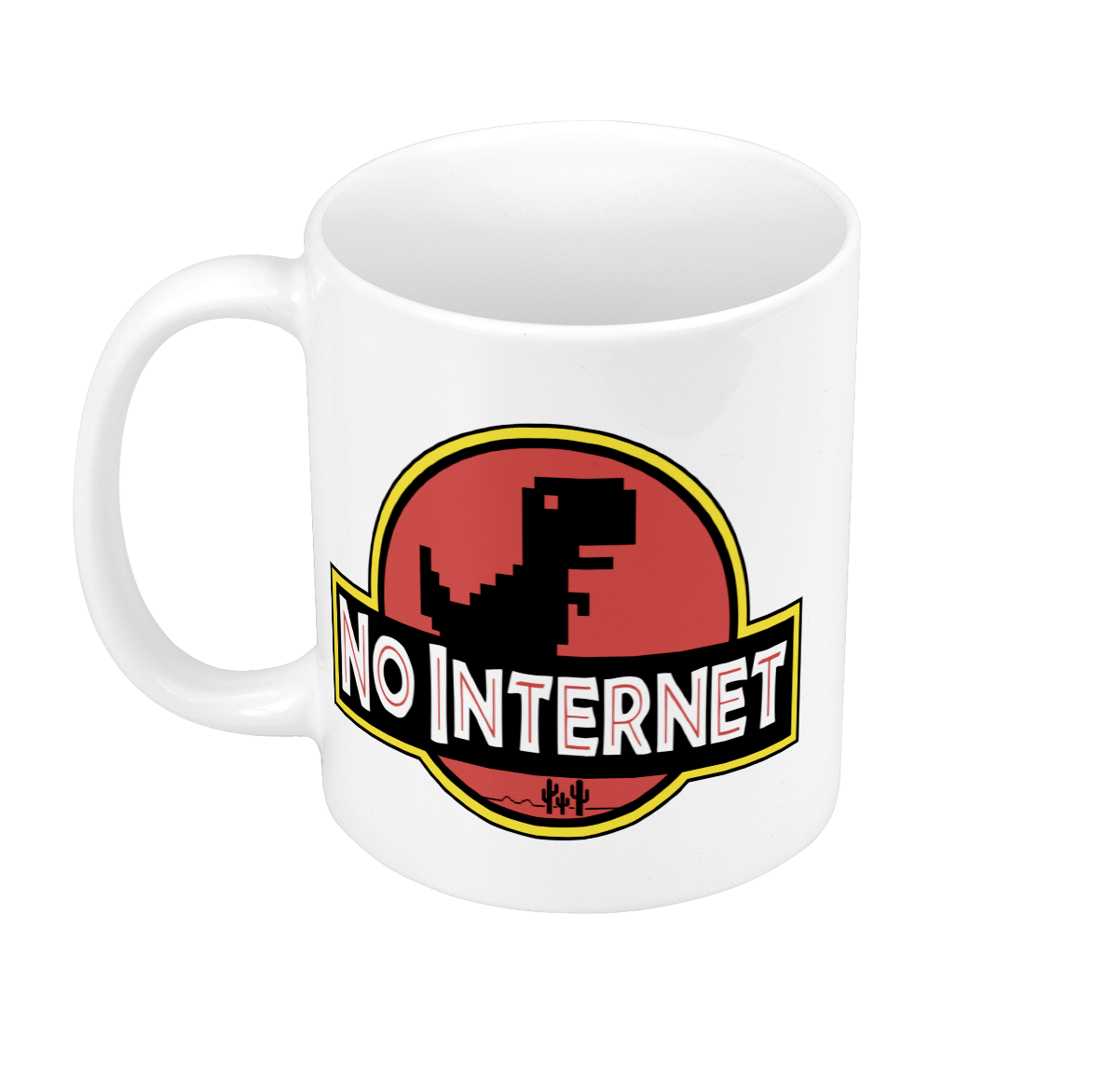Mug GEEK Céramique  Not Internet Dinosaure Jurassic Parodie Film Marque