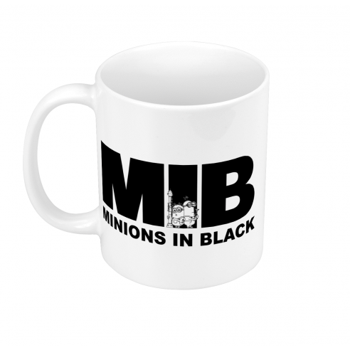 Mug GEEK Céramique MIB Minions in Black Parodie Film Anime