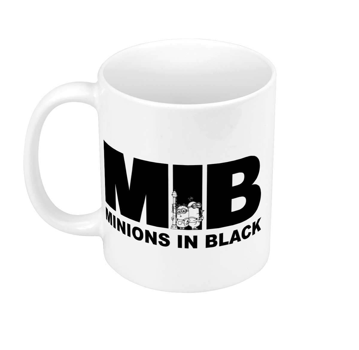 Mug GEEK Céramique MIB Minions in Black Parodie Film Anime