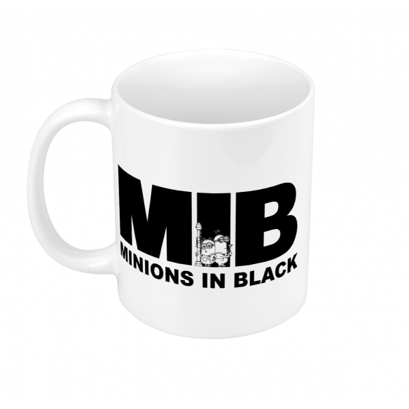 Mug GEEK Céramique MIB Minions in Black Parodie Film Anime