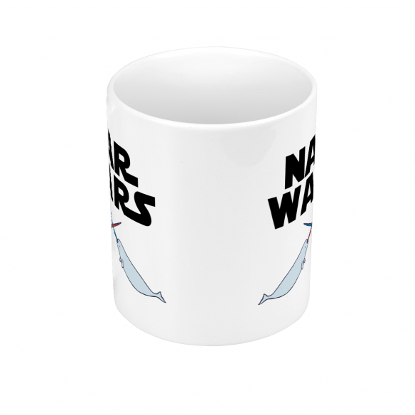 Mug GEEK Céramique Nar Wars La guerre des Narvals Parodie Film Etoiles Science fiction