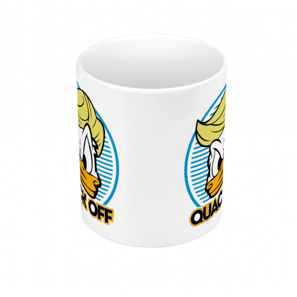 Mug GEEK Céramique Donald Trump - Quack Off Parodie Film Président Anime