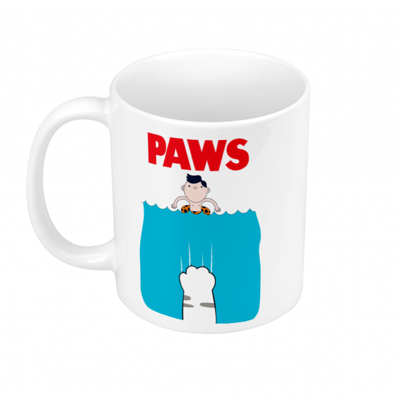 Mug GEEK Céramique Orca - Requin Parodie Film Chat Patte Requin