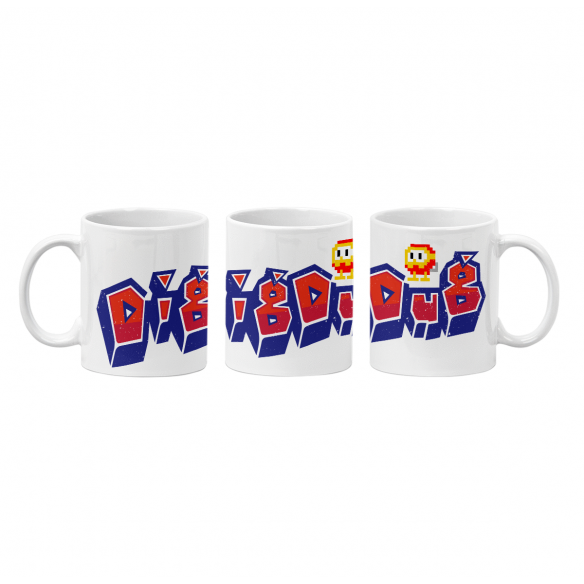 Mug GEEK Céramique Dig Dug Jeux Vidéo Retro Gaming Vintage Arcade