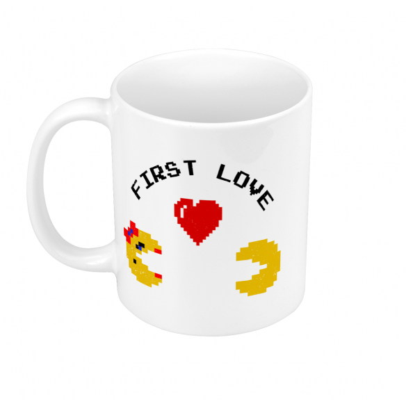 Mug GEEK Céramique First Love Jeux Vidéo Retro Gaming Saint Valentin 8 Bit