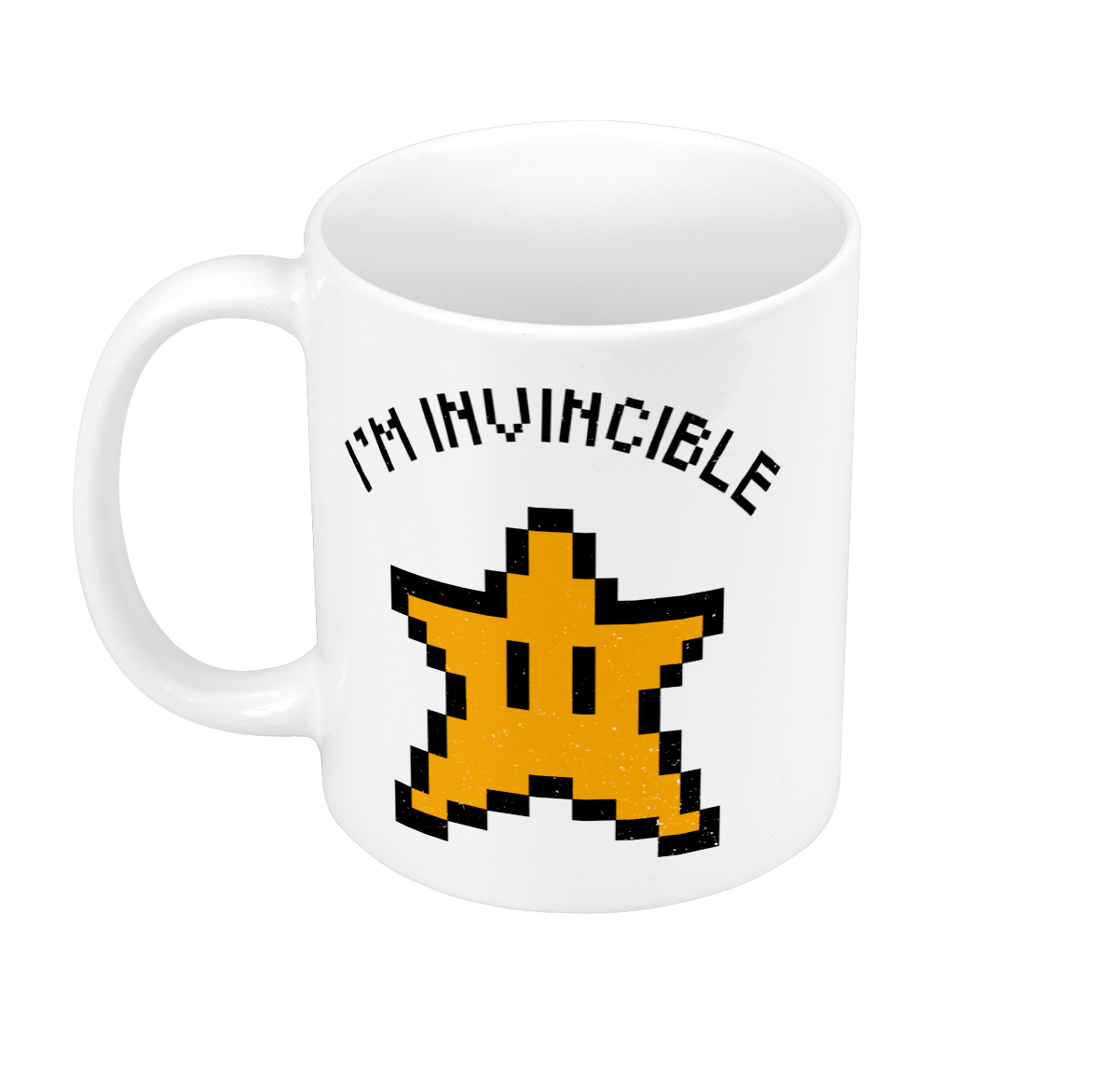 Mug GEEK Céramique Etoile Mario Invincible Jeux Vidéo Retro Gaming Vintage