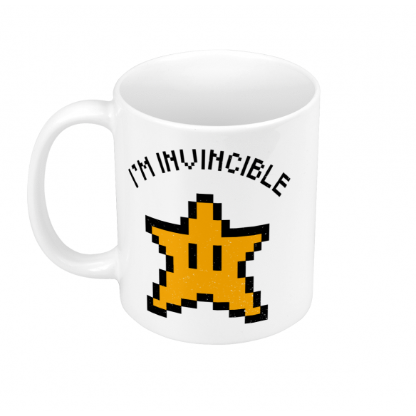 Mug GEEK Céramique Etoile Mario Invincible Jeux Vidéo Retro Gaming Vintage