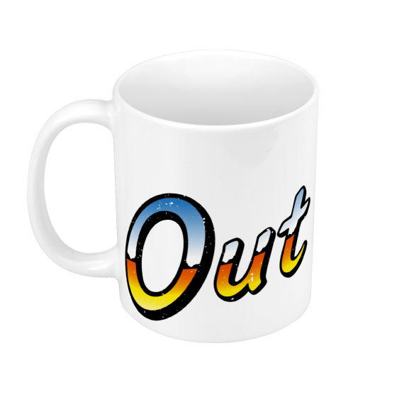 Mug GEEK Céramique Out Run Jeux Vidéo Retro Gaming Vintage Course