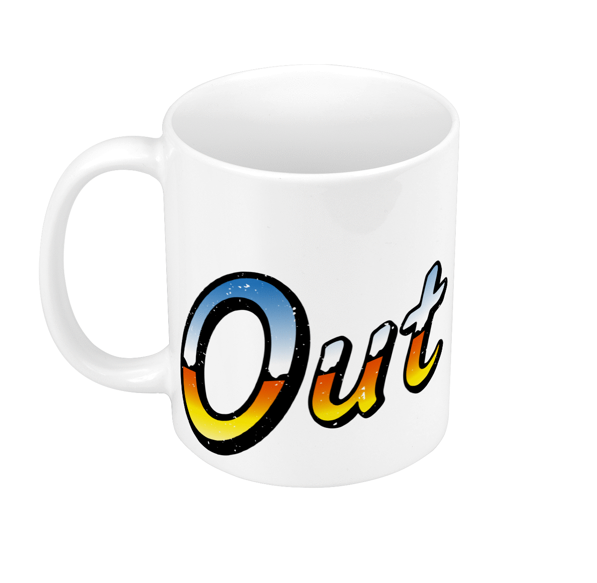 Mug GEEK Céramique Out Run Jeux Vidéo Retro Gaming Vintage Course