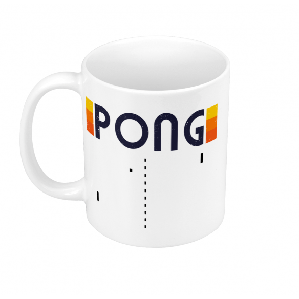 Mug GEEK Céramique Pong Jeux Vidéo Retro Gaming Vintage Arcade 70's