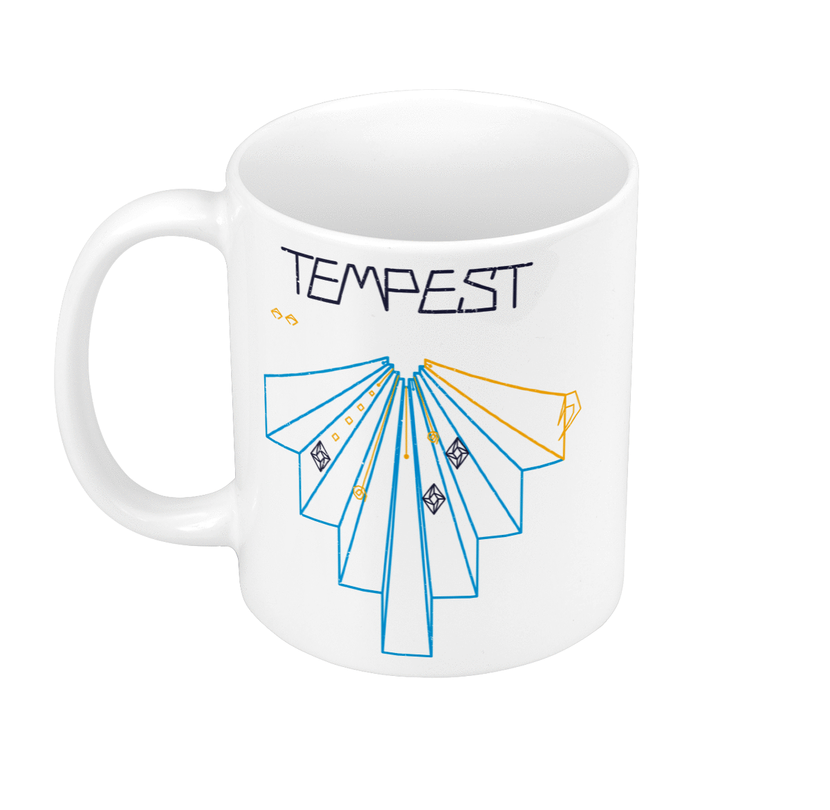 Mug GEEK Céramique Tempest Arcade Jeux Vidéo Retro Gaming Vintage
