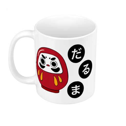 Mug GEEK Céramique Daruma Doll Porte bonheur Japon Asie Culture