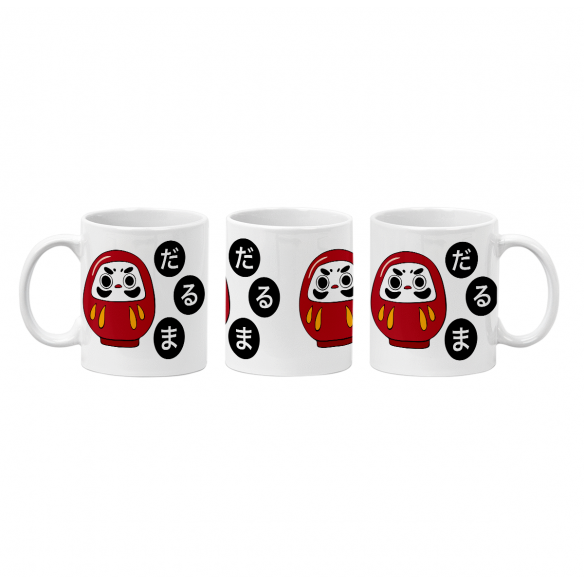 Mug GEEK Céramique Daruma Doll Porte bonheur Japon Asie Culture