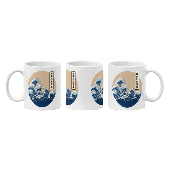 Mug GEEK Céramique Hokusai Grandes Vagues Japon Asie Culture Mer