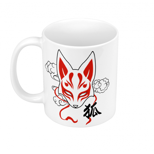 Mug GEEK Céramique Kitsune Renard Japon Asie Culture Manga