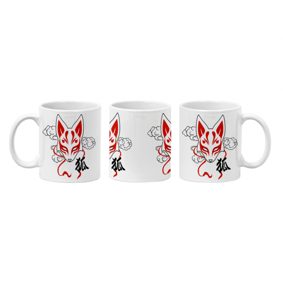 Mug GEEK Céramique Kitsune Renard Japon Asie Culture Manga