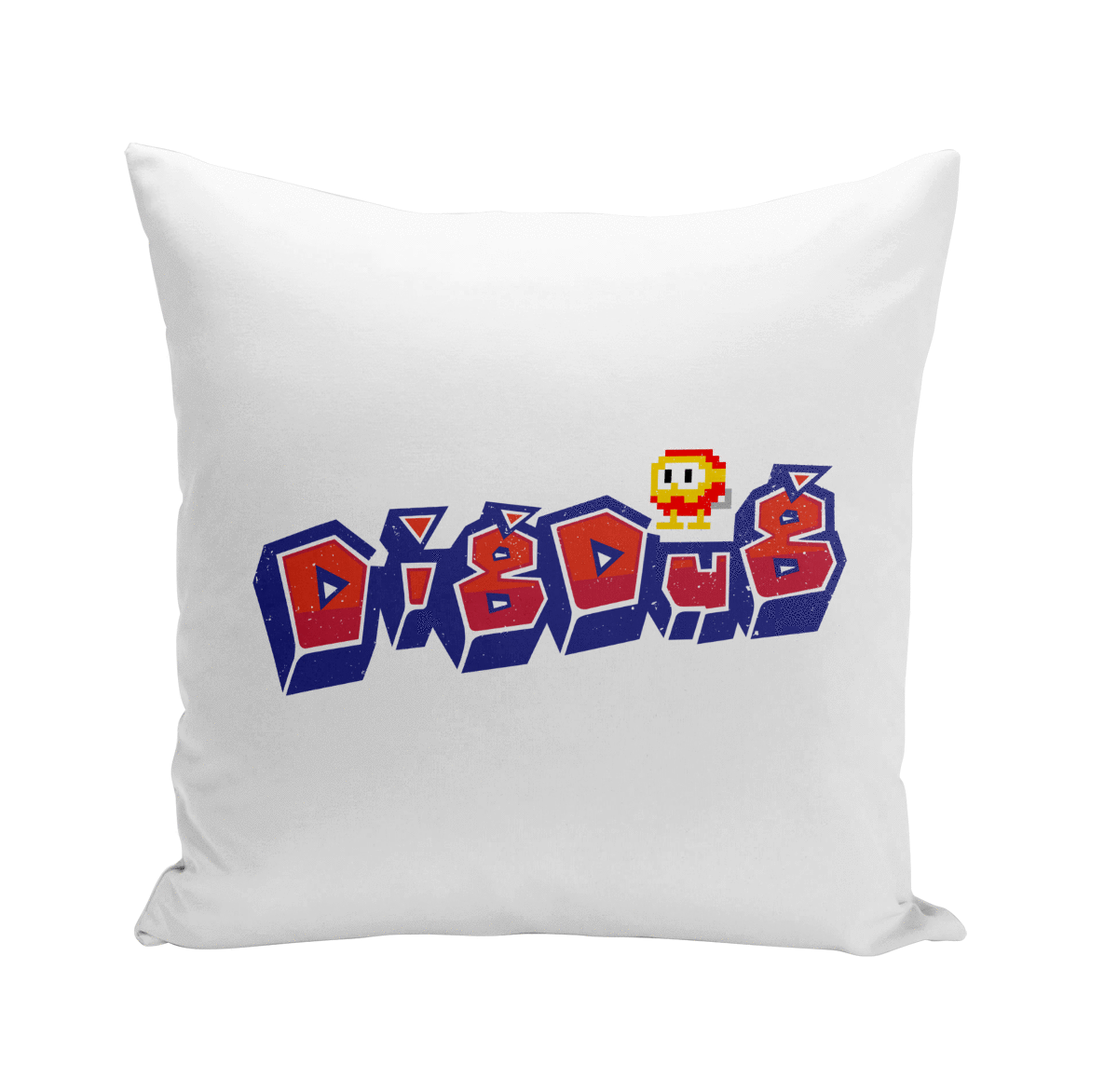 Coussin GEEK 40x40 cm Dig Dug Jeux Vidéo Retro Gaming Vintage Arcade