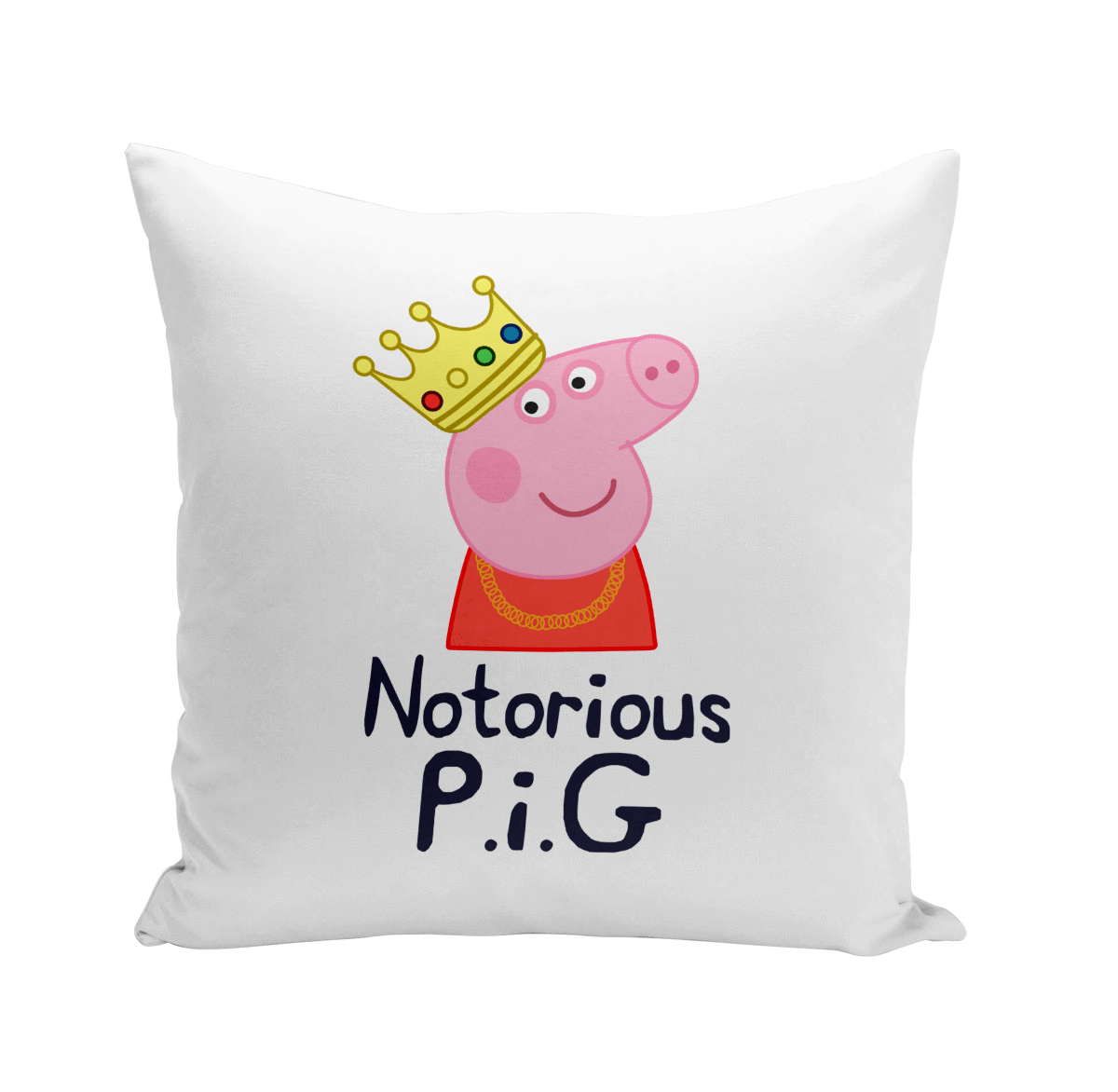Coussin GEEK 40x40 cm Notorious Pig Parodie Anime Rap Rappeur