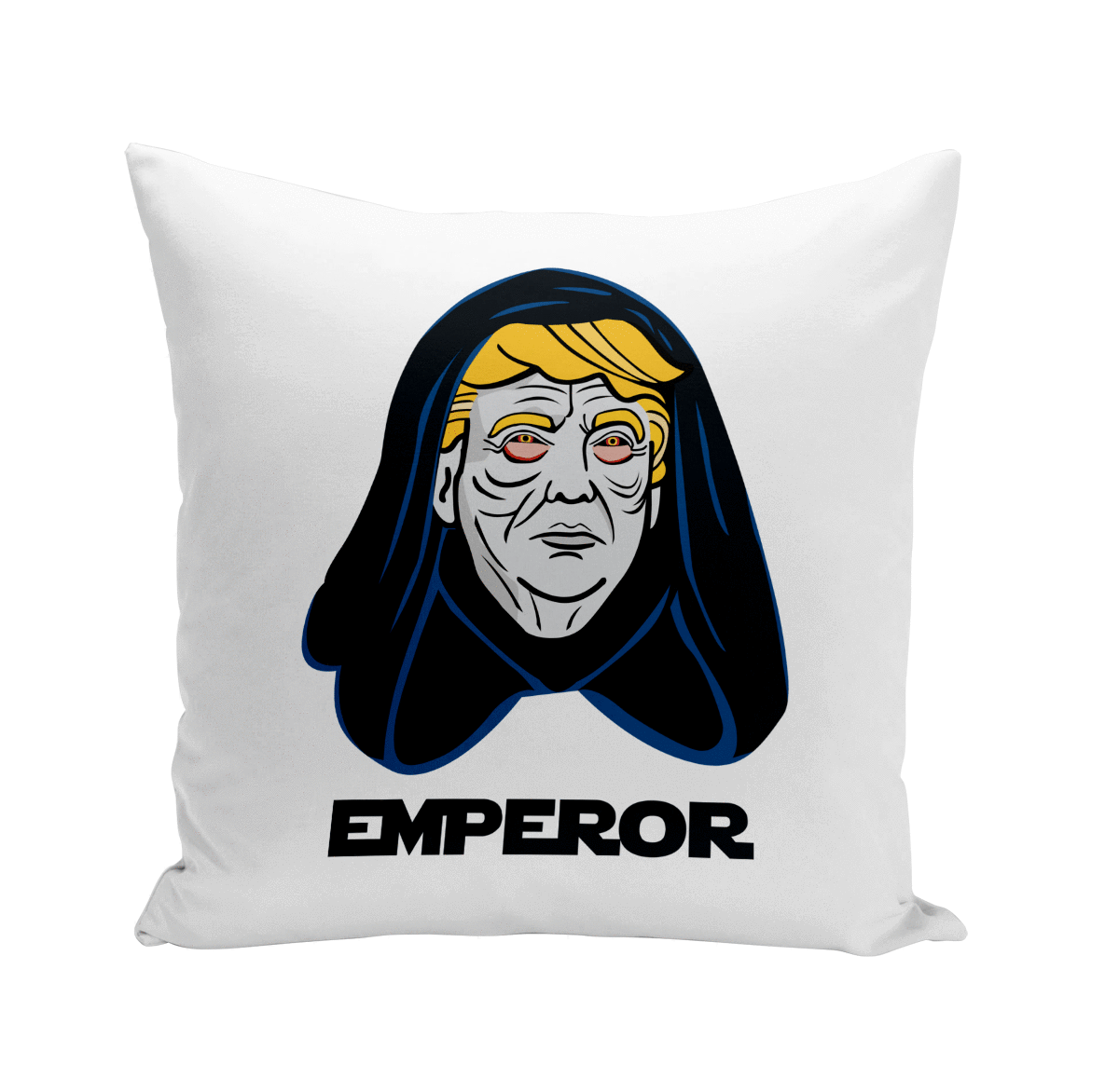 Coussin GEEK 40x40 cm Empereur Dark Sidious Trump Parodie Film Series Président